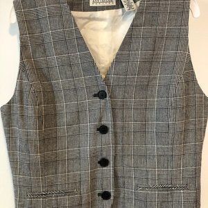 Anne Taylor, Petite, 4P, Black and White vest